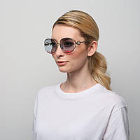 Солнцезащитные очки LuckyLOOK женские 844-842 Драгон-флай One size Розовый Серый