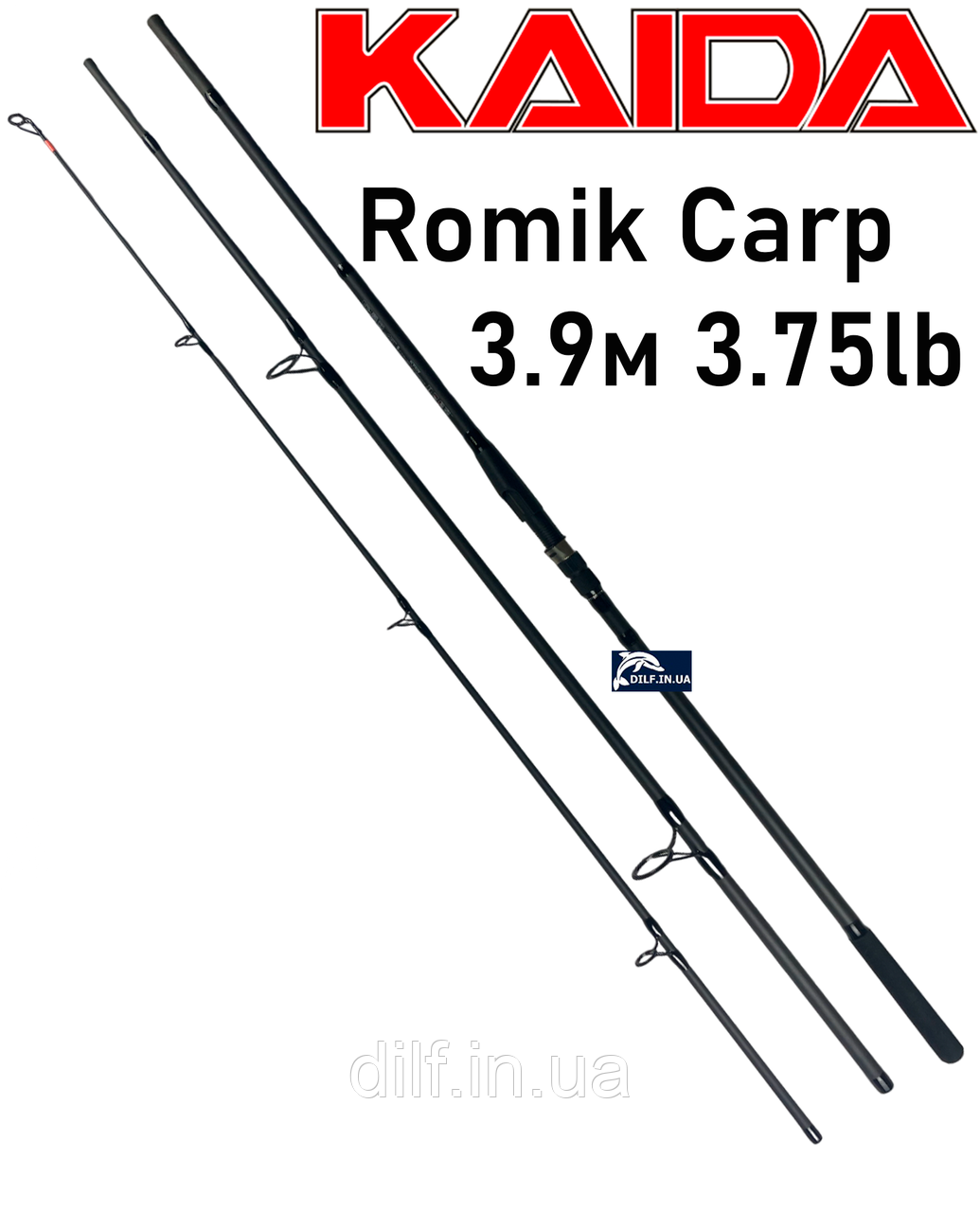 Вудилище Kaida Romik Carp 3.9м 3.75lb коропове 50 мм перше кільце
