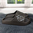 Шльопанці сланці жіночі піна шоколадні з котиком 4411, фото 2