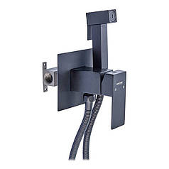 Змішувач для біде гігієнічного душу вбудований MIXXUS KUB-333 BLACK