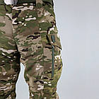 🔥 Тактичні штани-штани "Conquistador" (Мультикам) штани, нацгвардії, всу, мілітарі, multicam, фото 5