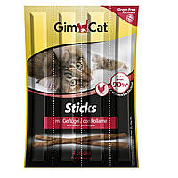 Gimpet Лакомство для кошек GimCat Sticks Poultry, 4 шт QT, код: 6969343