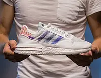 Кроссовки мужские Adidas Commonwealth x ZX 500 RM Coastal Living Адидас ЗХ 500 Белые 41