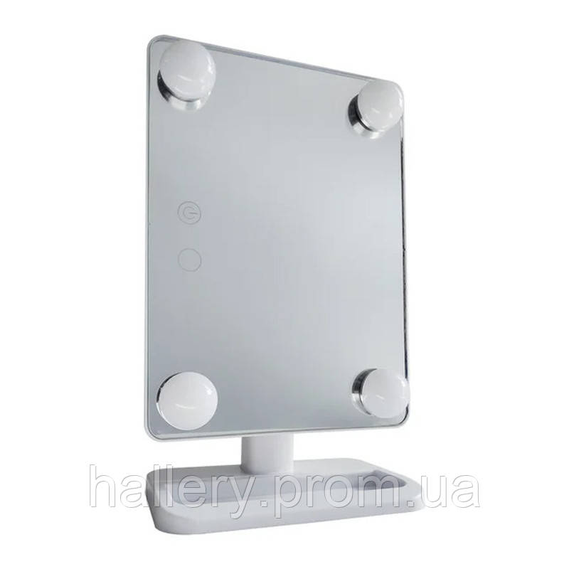 Зеркало для макияжа с LED подсветкой Cosmetie Mirror 360 HH083 настольное косметическое hr - фото 5 - id-p2179265848