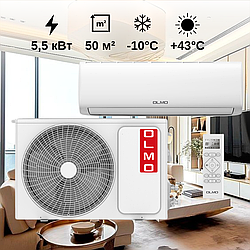 Кондиціонер OLMO Inventa Delux OSH-18LDH3 5,5 кВт, 220 В, до 50 м², ON/OFF до -10/+43°C