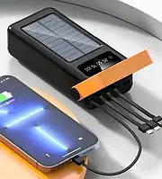 Зарядное устройство Solar Power Bank 60000 мАч на солнечной батарее +Фонарь. Гарантия 2 года.