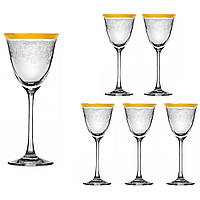 Набор бокалов для вина Lora Бесцветный H50-017-6 200ml GG, код: 7242464