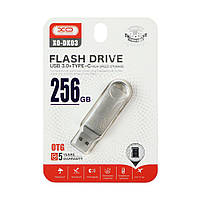 Накопитель USB Flash Drive XO DK03 USB3.0+Type C 256GB Цвет Стальной