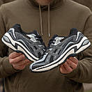 Кросівки чоловічі сірі Asics Gel-Preleus Black Grey White (16451), фото 2