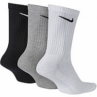 Носки Nike Everyday Cush Crew 3-pack 34-38 black/gray/white SX7664-964