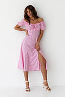 Платье SL-FASHION 1373.1 48 Розовый (SLF-1373.1-4)