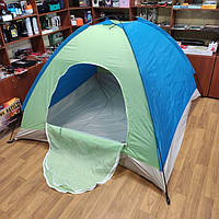 Палатка туристическая раскладная 200 х 200 см двухместная с москитной сеткой (50390) hr