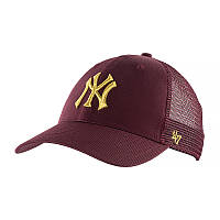 Бейсболка 47 Brand MLB New York Yankees Branson Metallic Бордовый One Size (B-BRMTL17CTP-KM)
