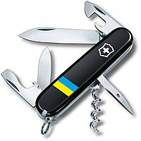 Складной нож Victorinox Spartan Ukraine 91 мм Флаг Украины Черный (1.3603.3_T1100u)