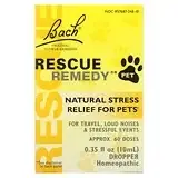 Bach, Original Flower Remedies, Rescue Remedy Pet, натуральное средство для снятия стресса, пипетка, 10 мл