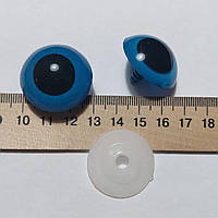 Сині очі для іграшок, Ø30мм(з зажимами)