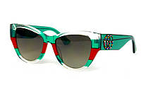 Женские брендовые очки Gucci 3876-green-red Прозрачный (o4ki-12354)