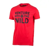 Чоловіча футболка JEEP T-SHIRT Venture Into The Wild Вишневий XL (O102592-R699 XL)
