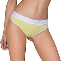 Спортивные трусики-стринги Passion PS007 PANTIES yellow, size L sexstyle