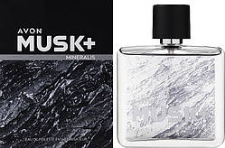 Туалетна вода Avon Musk+ Mineralis для чоловіків, 75 мл