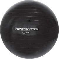 Мяч для фитнеса фитбол Power System PS-4013 Ø75 cm PRO Gymball Черный