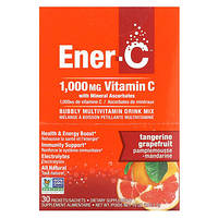 Ener-C, витамин C, мультивитаминная смесь для приготовления напитка, мандарин и грейпфрут, 1000 мг, 30 Киев