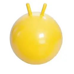 Мяч METR+ MS 0938 Yellow (фітбол з ріжками)