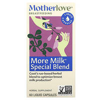 Motherlove, для грудного вскармливания, специальная смесь More Milk, 60 капсул с жидкостью Киев
