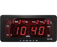 Часы настольные электронные Caixing CX 2158 от сети 220В и от сети 12В hr
