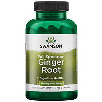 Корінь імбиру Swanson Ginger Root 540 mg 100 Caps XN, код: 7566643