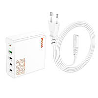 Зарядний пристрій HOCO Vision C114A 4USB Type-C QC White N