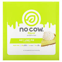 No Cow, протеиновый батончик в глазури, пирог с лаймом, 12 батончиков по 60 г (2,12 унции) Киев