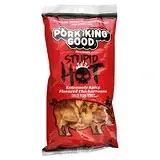 Pork King Good, Ароматизированный Chicharrones, Stupid Hot, очень пряный, 49,5 г (1,75 унции) Киев