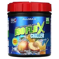 ALLMAX, Isoflex Chiller, изолят сывороточного протеина, цитрусовые и персиковые ощущения, 425 г (1 фунт) Киев