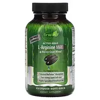 Irwin Naturals, Active-Male, L-аргинин Max3 + Horny Goat Weed, 75 желатиновых капсул Киев