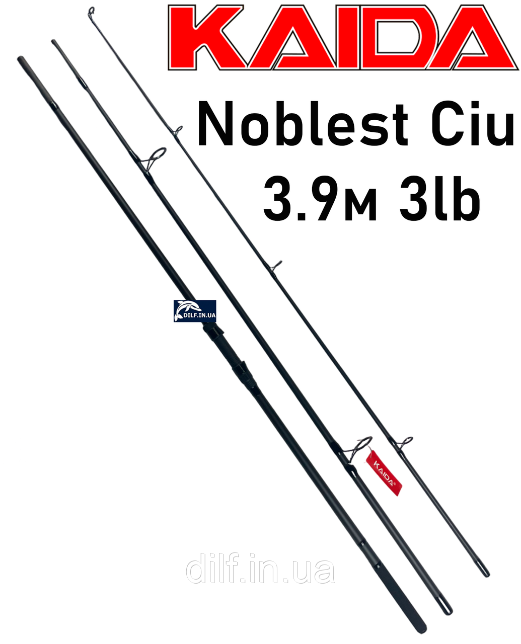 Вудилище Kaida Noblest Ciu 3.9м 3lb коропове 38 мм перше кільце