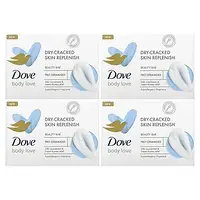 Dove, Body Love, косметическое мыло, восстановление для сухой потрескавшейся кожи, 2 шт., По 106 г (3,75 Киев