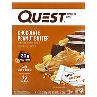 Quest Nutrition, Protein Bar, шоколадно-арахисовая паста, 4 батончика, 60 г (2,12 унции) Киев