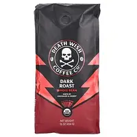 Death Wish Coffee, Найміцніша у світі кава, цільні зерна, темне обсмажування, 454 г (16 унцій)