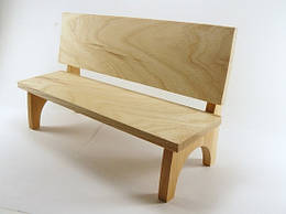 Дерев'яна лавка 24*9*14 см 0270