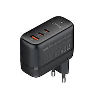 Сетевое зарядное устройство LDNIO Q366 1 x USB/2 x Type-C GaN PD3.0 65W/QC4.0 с Type C-Type C Черный