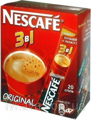 Кавовий напій Nescafe Original 3 в 1,20 пак