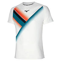 Мужская Футболка MIZUNO Shadow Graphic Tee белый (S) 62GA1503 S