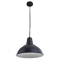 Подвесной светильник с металлическим плафоном на 1 лампочку Е27 в черном цвете Sirius HN8169