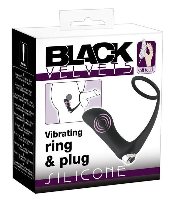 Масажер простати BV Vibrating ring & plug sexstyle