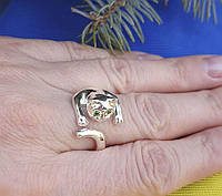 Кольцо в виде кошки Maxi Silver 4532 SE 16.5
