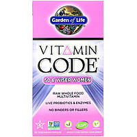 Женские Мультивитамины 50+, Vitamin Code, Garden of Life, 120 вегетарианских капсул NB, код: 2337738