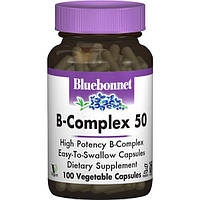 В комплекс Bluebonnet Nutrition B-Complex 50 100 Veg Caps BLB0412 NB, код: 7517480