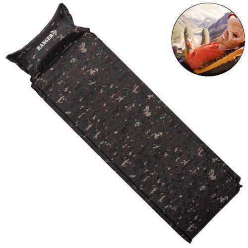 Килимок туристичний з подушкою Ranger Tibet Camo. 3,0х195х60см. Самонадувний. Каремат. RA_6641.