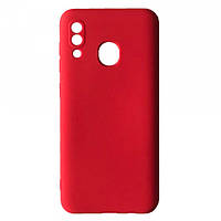 Samsung A30 A305 A20 A205 защитный чехол soft touch (красный)